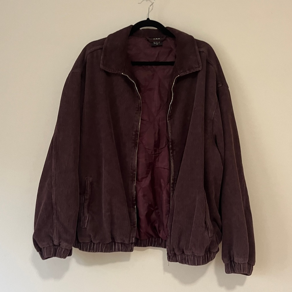 Urban Outfitters maroon corduroy jacket